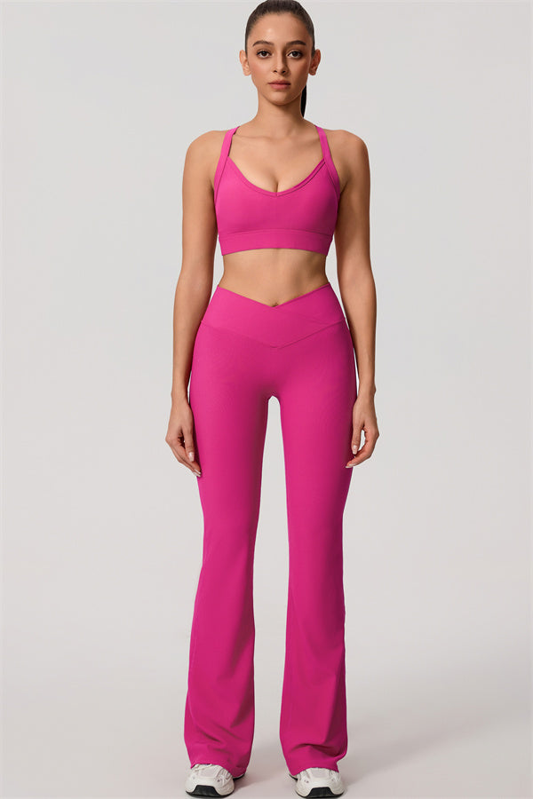 The Daze Sports Bra Flared Leggings 2-Piece Set