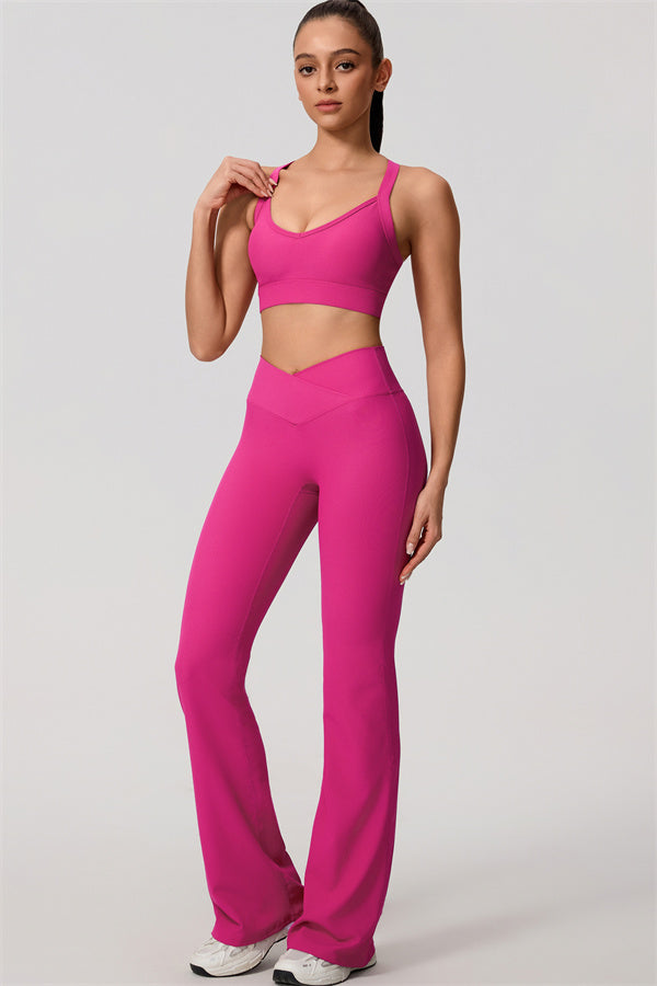 The Daze Sports Bra Flared Leggings 2-Piece Set