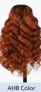 Copper Ginger Loose Body Wave Light 3D Cap C Part Glueless 24' Mini Knots Pre-plucked Brazilian Lace Wig