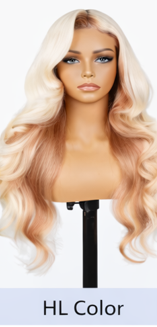 Copper Ginger Loose Body Wave Light 3D Cap C Part Glueless 24' Mini Knots Pre-plucked Brazilian Lace Wig