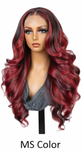 Copper Ginger Loose Body Wave Light 3D Cap C Part Glueless 24' Mini Knots Pre-plucked Brazilian Lace Wig