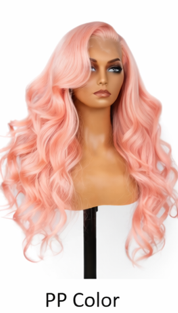 Copper Ginger Loose Body Wave Light 3D Cap C Part Glueless 24' Mini Knots Pre-plucked Brazilian Lace Wig