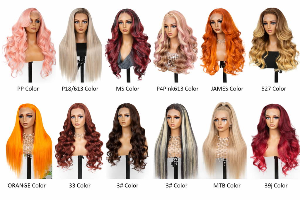 Black HD Invisible Transparent 24' Lace Front Wigs Glueless Lace Brazilian Human Hair Pre-Plucked Wigs With Bleached Knots