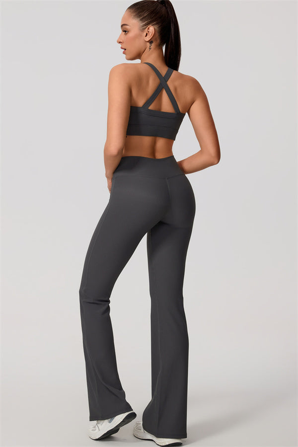 The Daze Sports Bra Flared Leggings 2-Piece Set
