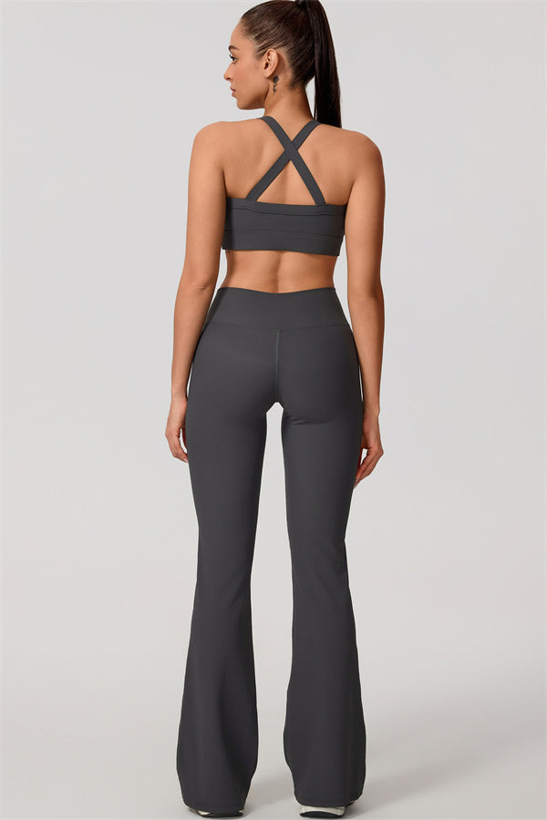 The Daze Sports Bra Flared Leggings 2-Piece Set